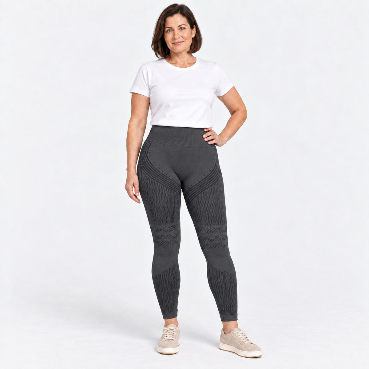 Slimpur Kompressions-Leggings in Grau