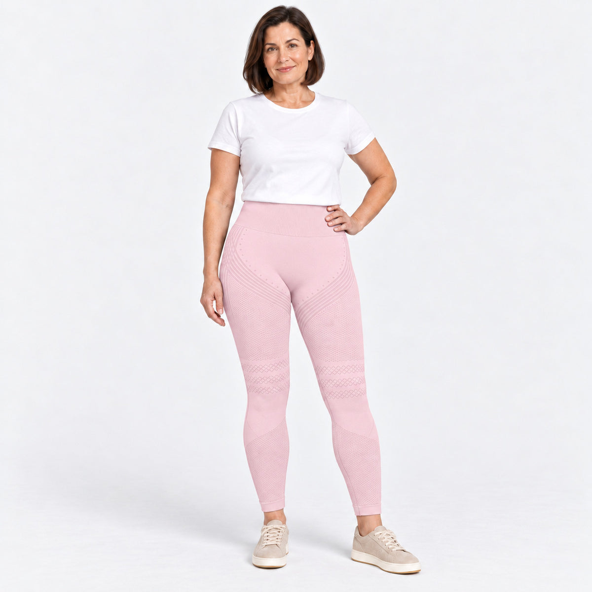 Slimpur Kompressions-Leggings in Hellrosa